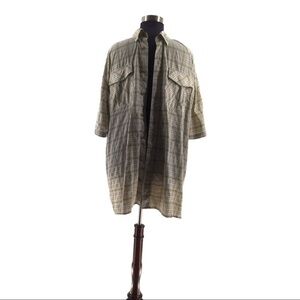 Duluth Trading Co. Men Tall Buttondown Plaid Shirt